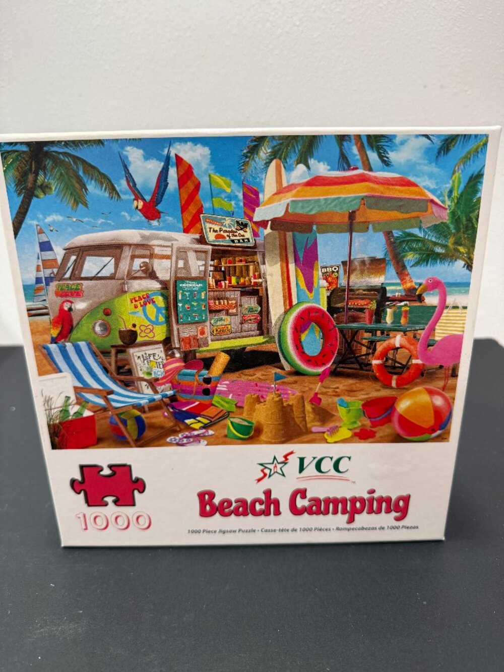 Beach Camper jigsaw puzzle 🔴3/$25🔴1000 pieces Vermont Christmas Company